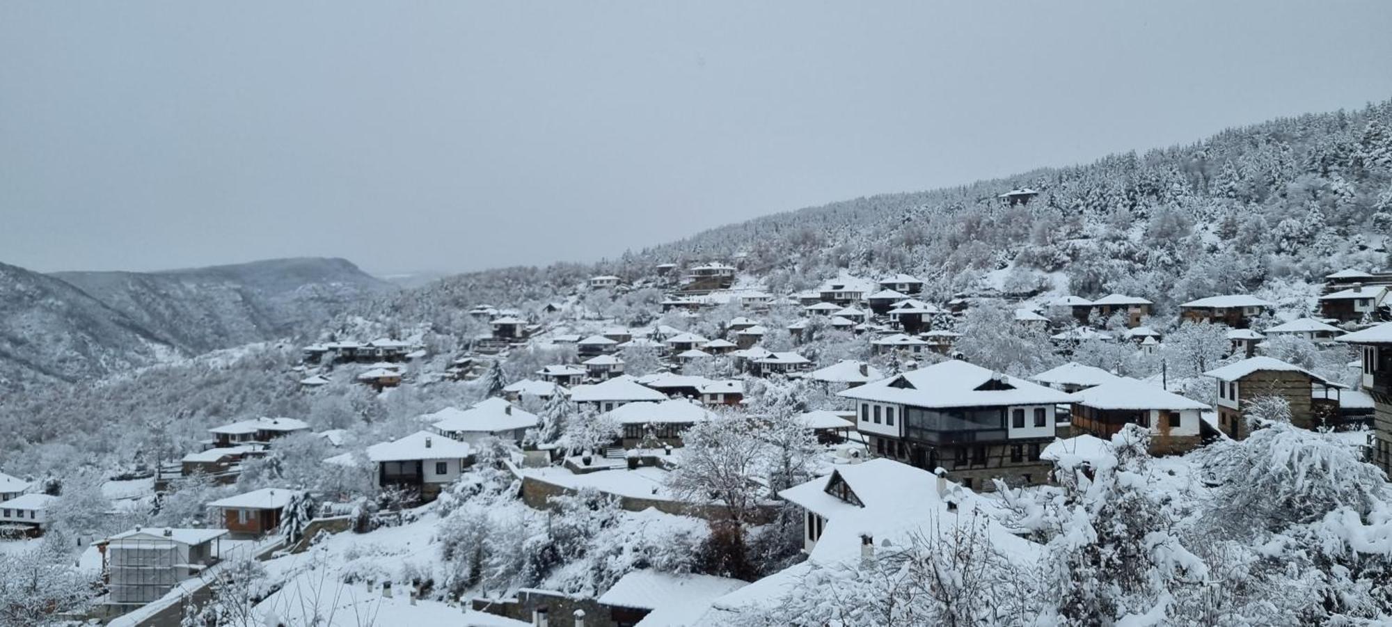 Панорама Хаус Лещен И Еко Къщи Дървена И Землянка المظهر الخارجي الصورة