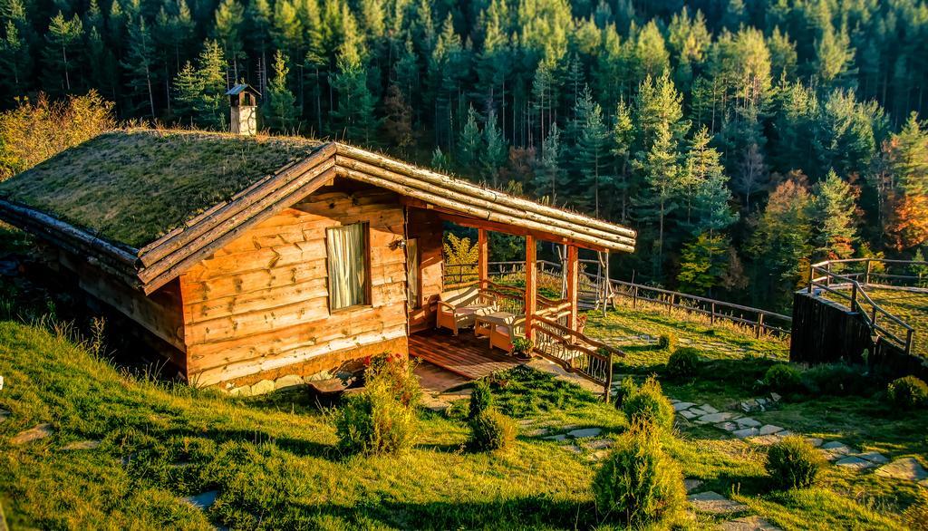 Панорама Хаус Лещен И Еко Къщи Дървена И Землянка المظهر الخارجي الصورة